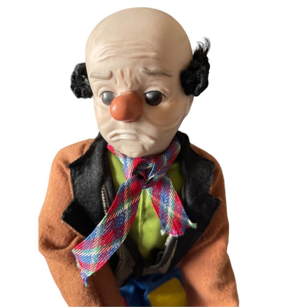 1950s Baby Barry’s Emmett Kelly Willie The Clown Hobo Doll Action Figure 16” - Picture 2 of 13